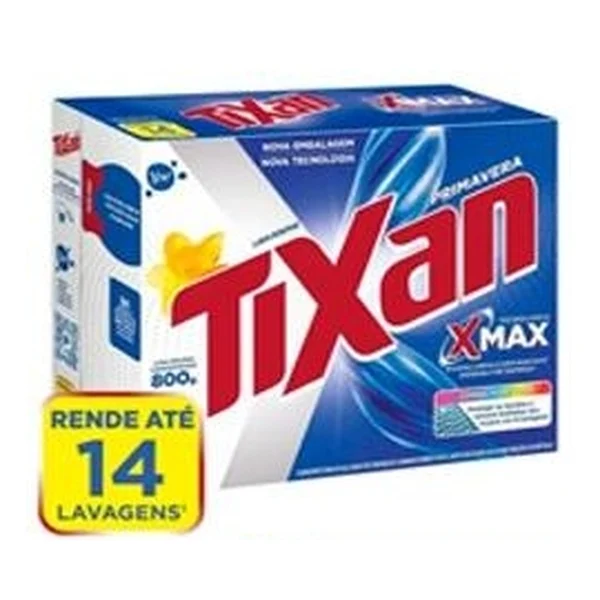 Sabão em pó Tixan Ypê 800 g — folheto "Fecha Mês de Aniversário" (27/10–02/11/2026), Instagram @bonnoatacarejo