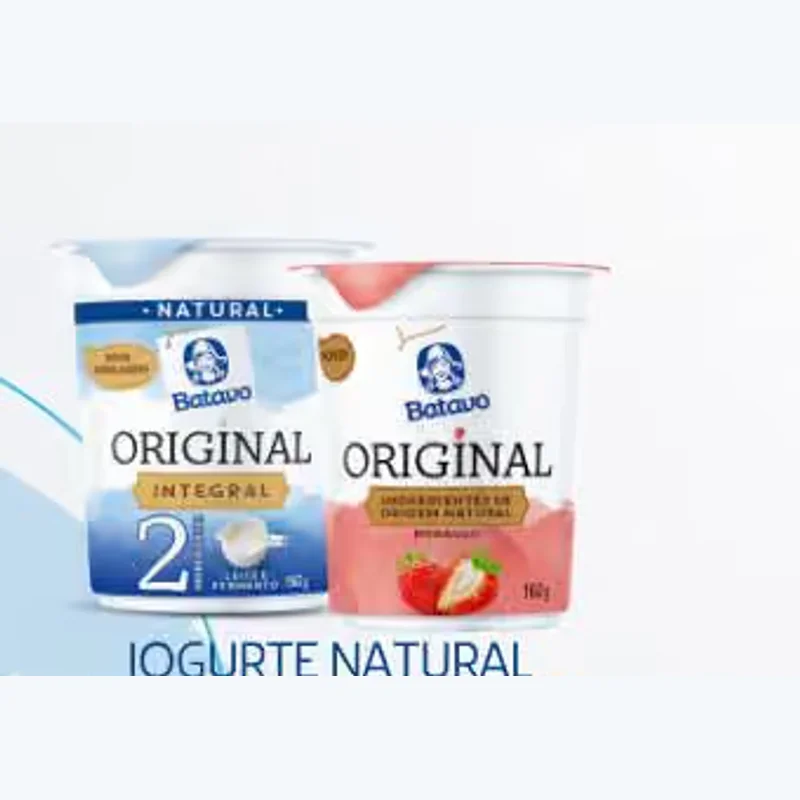 Iogurte natural integral Batavo 160 g