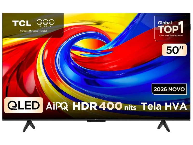 Smart TV 50" TCL 4K QLED 50P7L Google TV