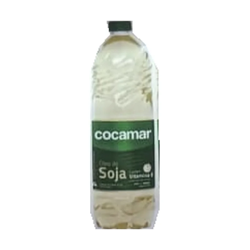 Aceite de soja Cocamar 900 ml, envase original del folleto Rede Forte