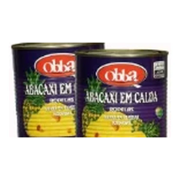 Ananá en rodajas en almíbar Obba 400 g — folheto Rede Forte "Mês das Crianças" 01-11/10/2026 (Instagram @verduraosupermercado) A r2c2