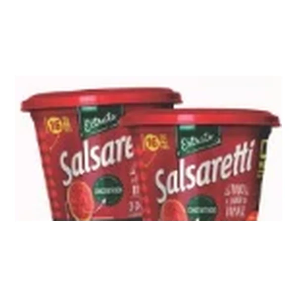 Extracto de tomate Salsaretti pote 300 g — folheto Rede Forte "Mês das Crianças" 01-11/10/2026 (Instagram @verduraosupermercado) A r2c1