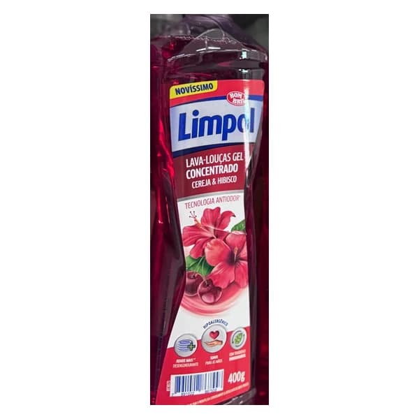 Detergente concentrado Limpol 400 g — fotos de góndola del post "Vem aí, dias de sol" (Instagram @verduraosupermercado, 19–24/10/2026)