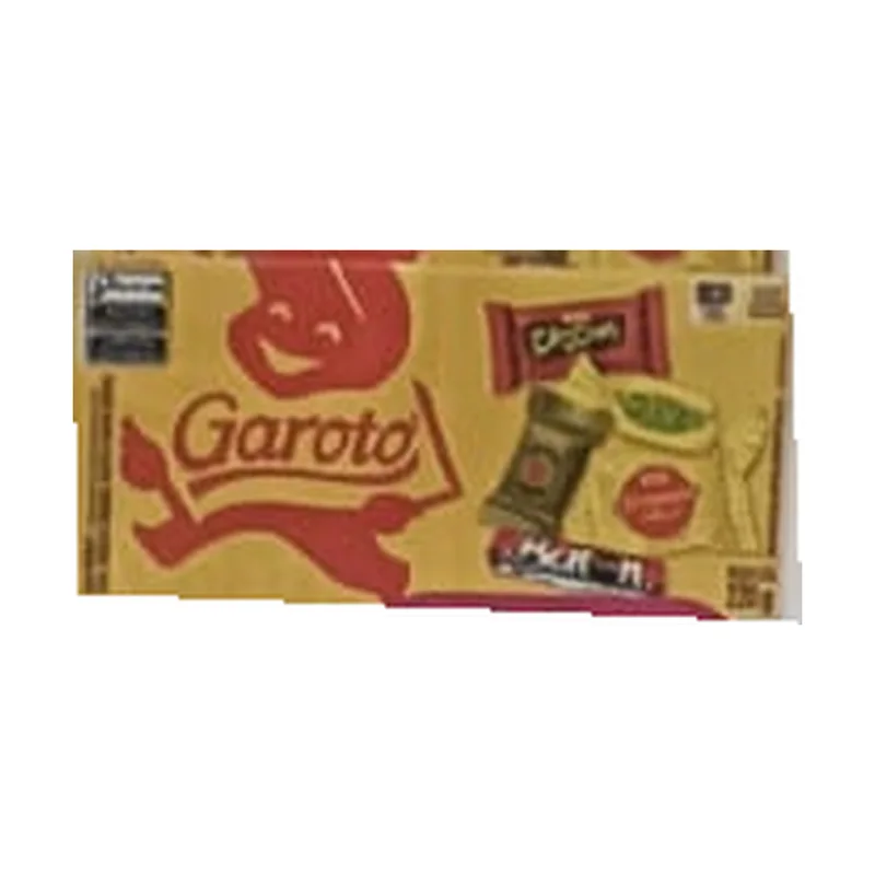 Bombones surtidos Garoto 220 g, envase original del folleto Rede Forte
