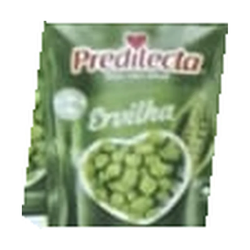 Arvejas en sachet Predilecta 170 g, envase original del folleto Rede Forte