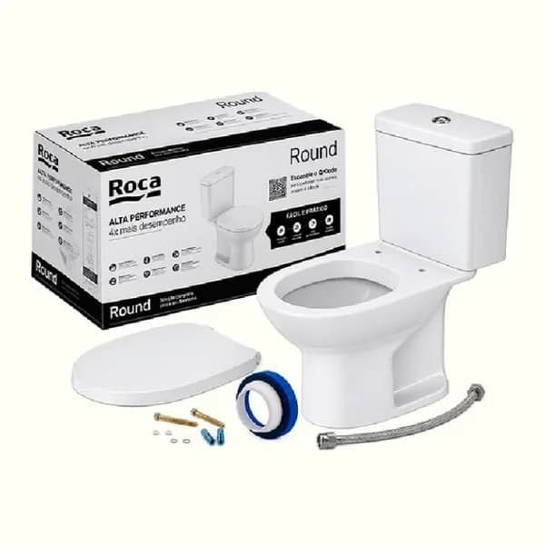 Roca Round kit de bacia com caixa acoplada e assento — folheto Peperi "Tudo pra casa toda" (banheiro), ofertas até 31/10/2026 (historias de Instagram, 22/10/2026)