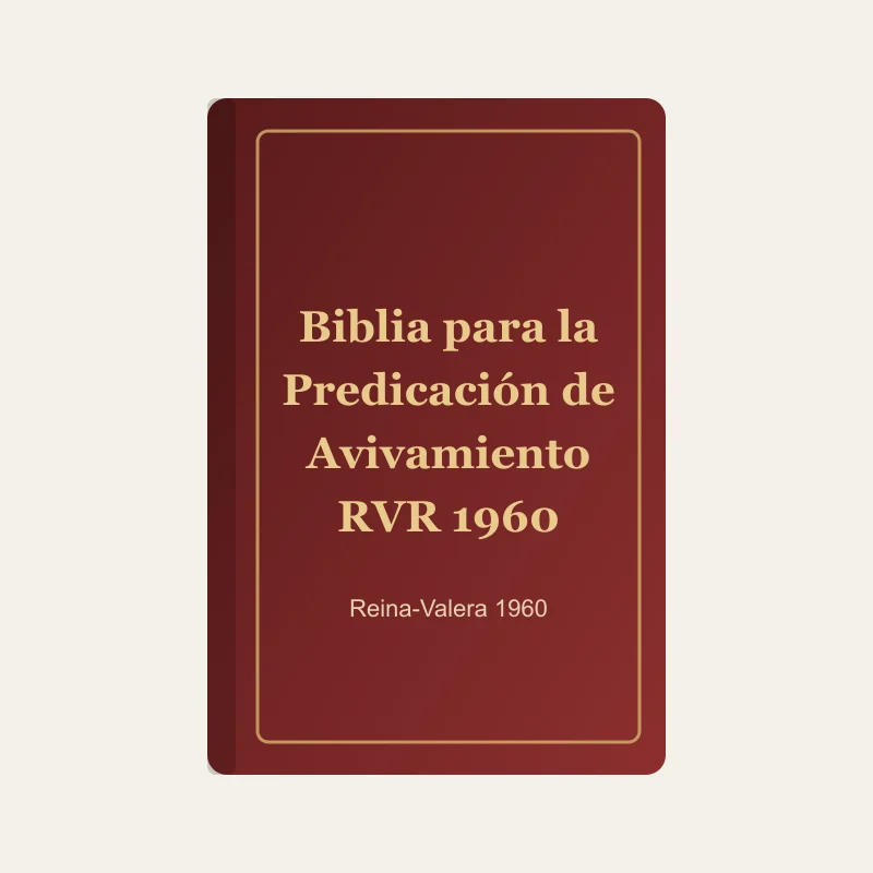 Biblia para la Predicación de Avivamiento RVR 1960