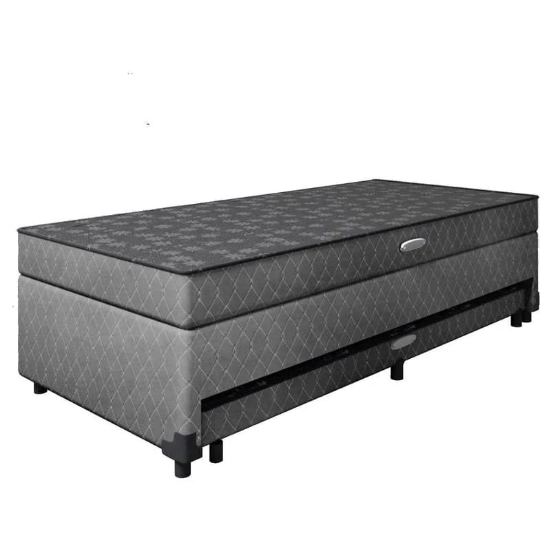 Cama Box Conjugada Solteiro com Cama Auxiliar e Baú 55x88x188cm Lady