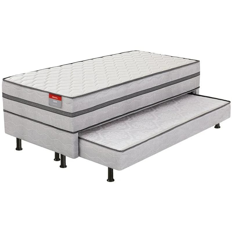Cama Box Conjugada Solteiro Reconflex Espuma com Cama Auxiliar 65x88x188cm Elos